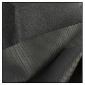 Grid  pattern Pvc artificial leather with Elastic fabric for sofa
