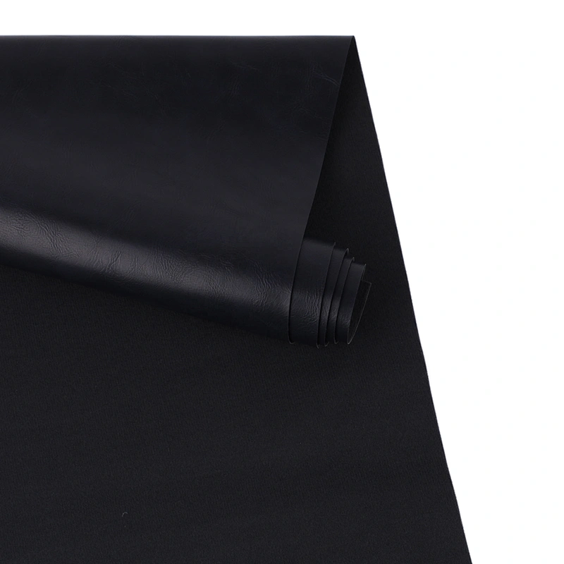 artificial leather pu polyurethane faux leather fabric for shoes upper material real skin feeling  in China