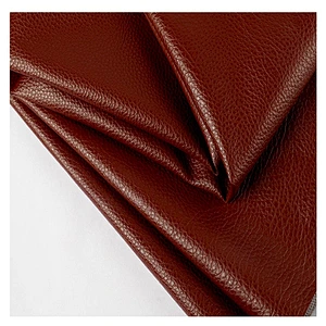 PVC Litchi leather fabric for sofa
