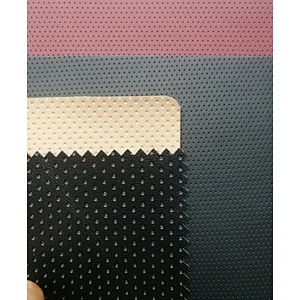 circular hole grain pvc artificial leather for car seat cover hole punch leather