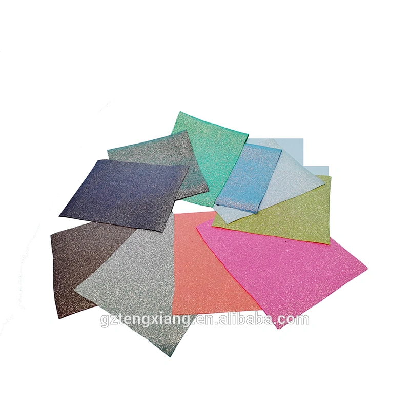 Shining Artificial materials for Lovely Bowknot  tela vinil glitter Laika Spandex chunky glitter fabric