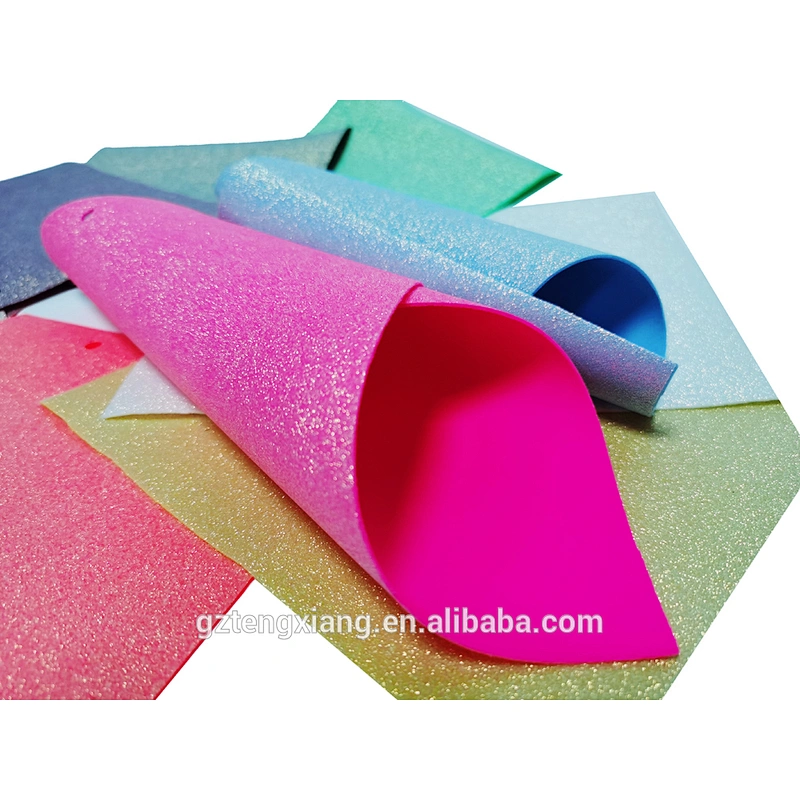 Shining Artificial materials for Lovely Bowknot  tela vinil glitter Laika Spandex chunky glitter fabric