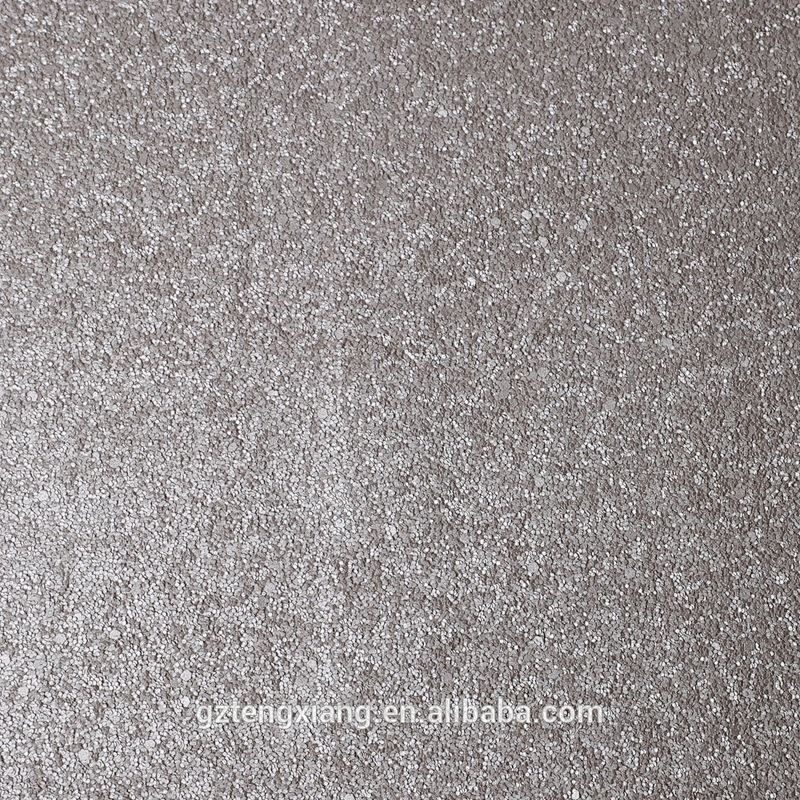 pvc pieles vegana imitation glitter fabric Interior decoration material