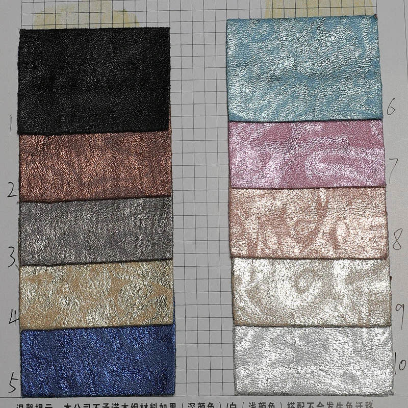 Sheep grain shining pvc leather cheaper leather cloth bag making material