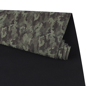 Hot sell PU leather with imitation leather fabric for shoes upper usage