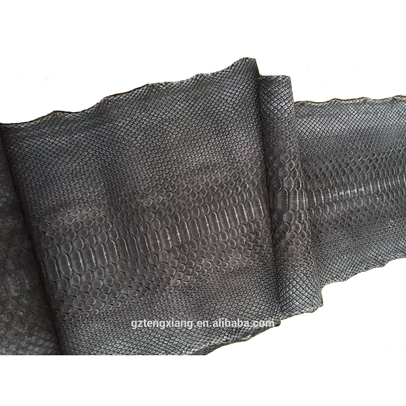 Frosted Python skin Scraper printing vero cuoio rotolo genuine leather material