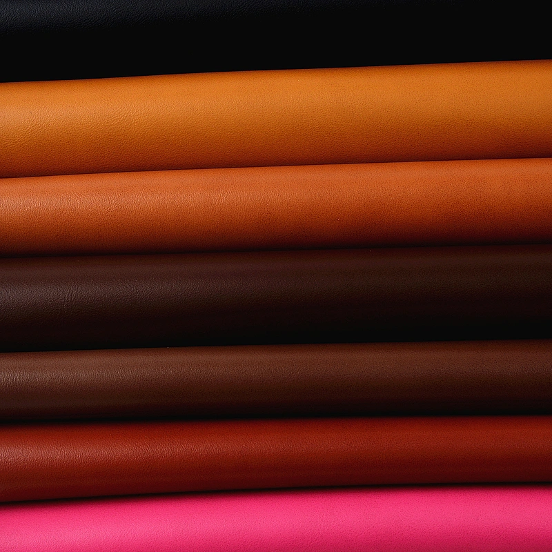 pvc artificial faux synthetic leather for handbag embossed material real suede backing