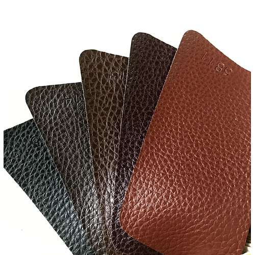 PVC Litchi leather fabric for sofa