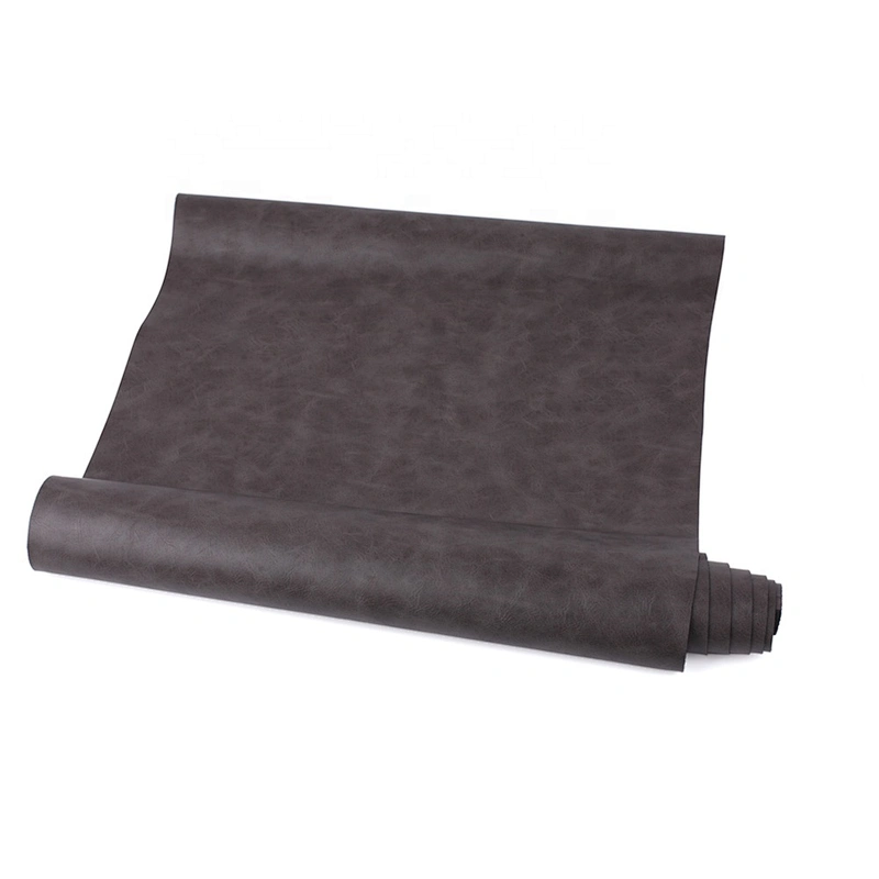 pu polyurethane faux leather fabric for shoes upper material real skin feeling vintage printing