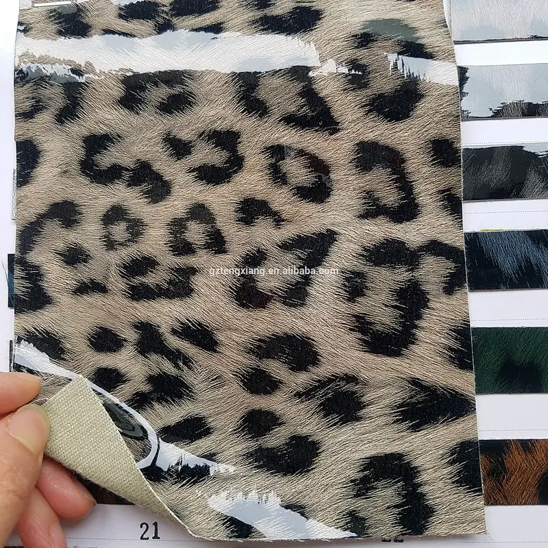 shiny legging fabric pu garment leather for clothing polyester 4 way stretch fabric for coat jacket