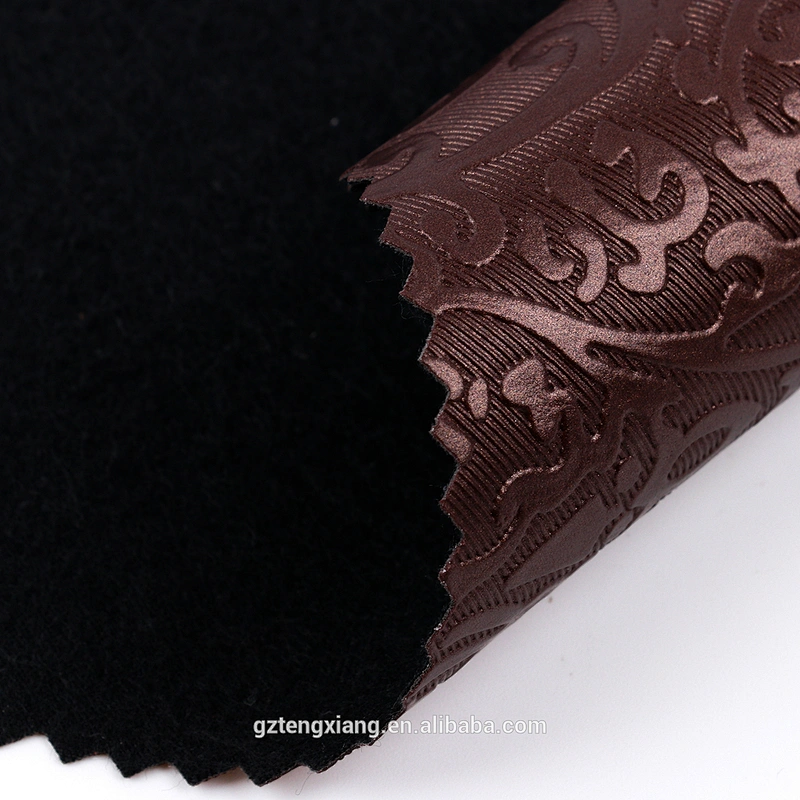 printed upholstery vinyl for upholstery Pearl printing leather upholstery Arabesque pattern