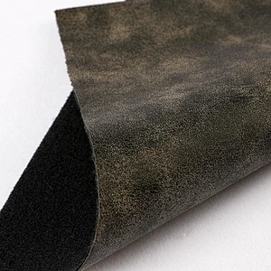 PVC Leather with Colored Imitation Cotton Backing for ladies handbags