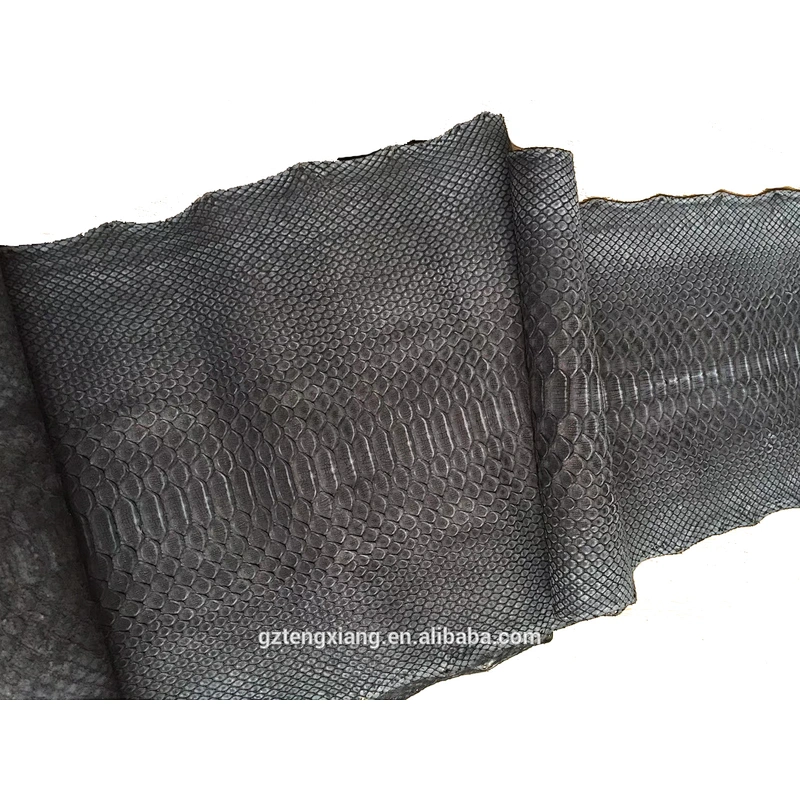 Frosted Python skin Scraper printing vero cuoio rotolo genuine leather material
