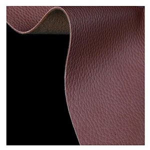 Pu leather with lychee embossed popular use for handbags