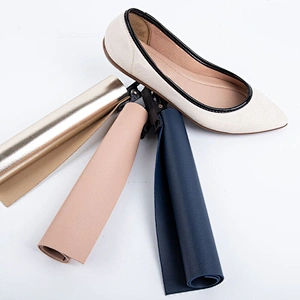 double face pvc leather shoes fabric leather leather material for industrial shoes