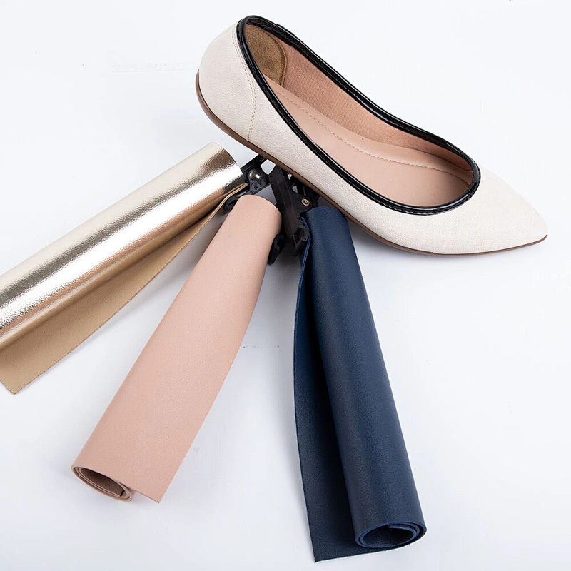 double face pvc leather shoes fabric leather leather material for industrial shoes