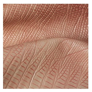 China factory wholesale synthetic pu leather for handbags with animal embossed