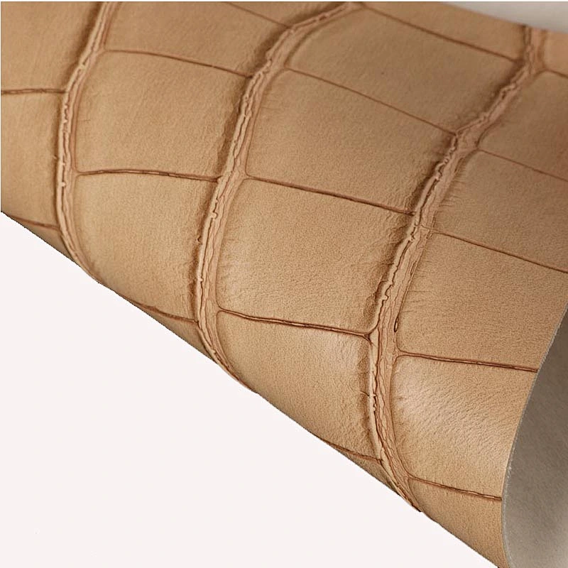 Animal skin leather upholstery for handbag leather supplier in China of pu synthetic leather