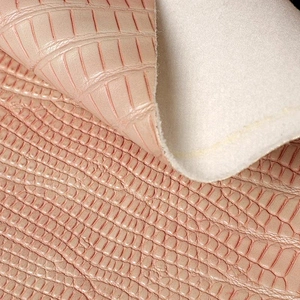 China factory wholesale synthetic pu leather for handbags with animal embossed