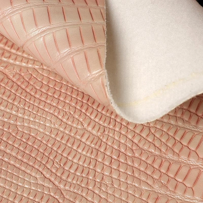 China factory wholesale synthetic pu leather for handbags with animal embossed