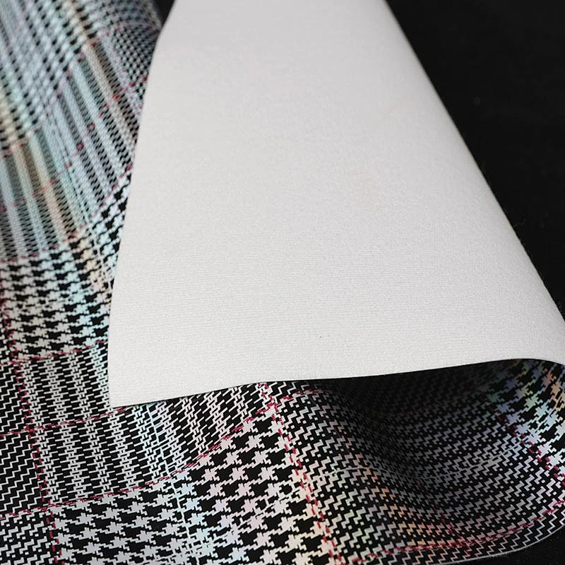 pvc color imitation leather for handbags usage with brush backing