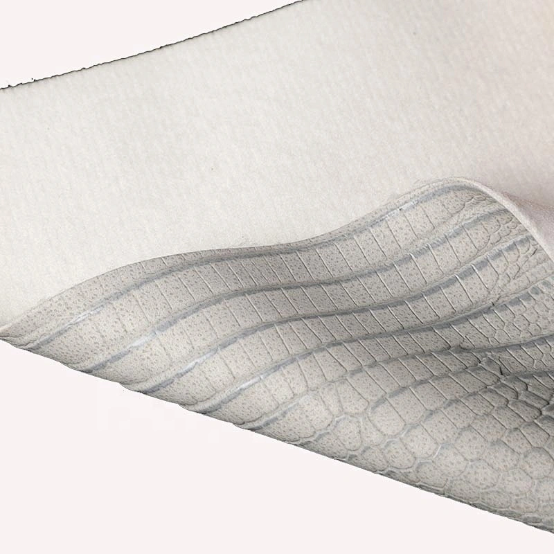 Colorful patented pu synthetic leather artificial leather for bags shoes craft vegan leather animal skin embossed