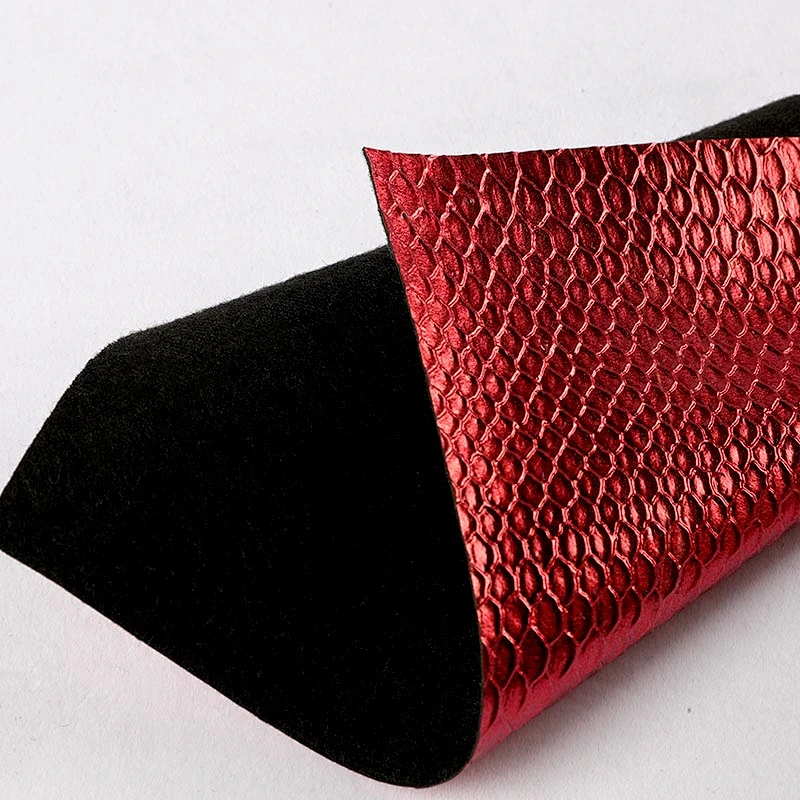 pvc leather for ladies handbags with like real snake skin emboss snake skin synthetic leather
