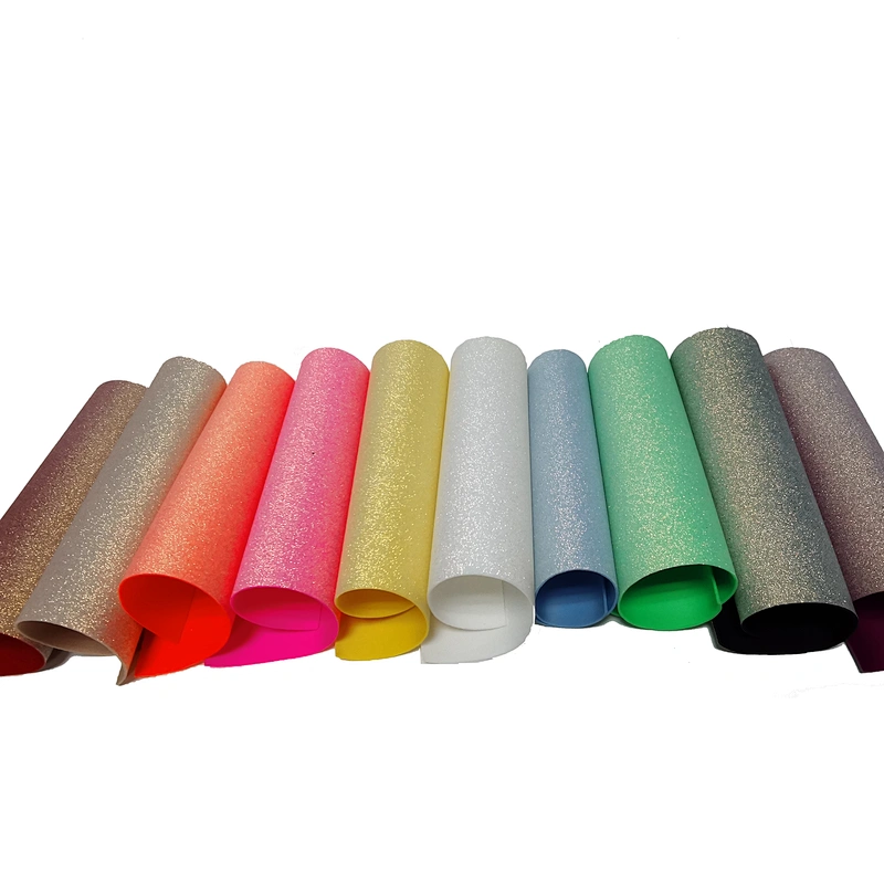 Shining Artificial materials for Lovely Bowknot  tela vinil glitter Laika Spandex chunky glitter fabric