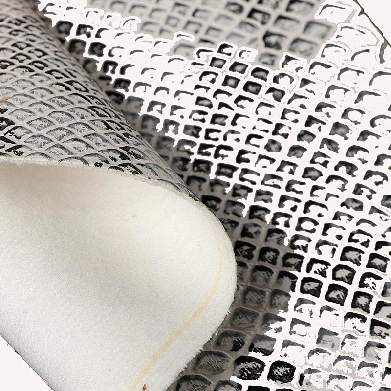natural animal leather embossed PU leather for bag producing vegan leather