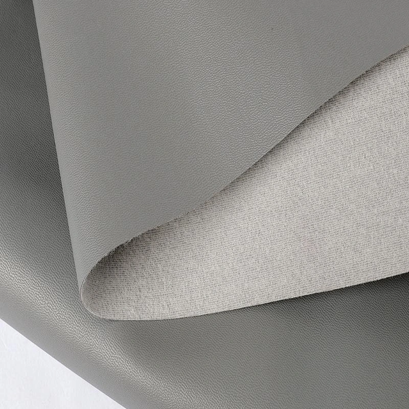 sheep emboss pvc leather for car with brush backing