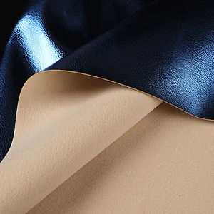 Pvc synthetic leather with shinning surface for woman bags