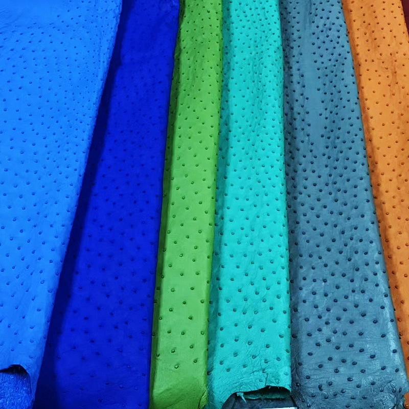 Ostrich leather made in China ostrich skin for belts animal skin leather upholstery