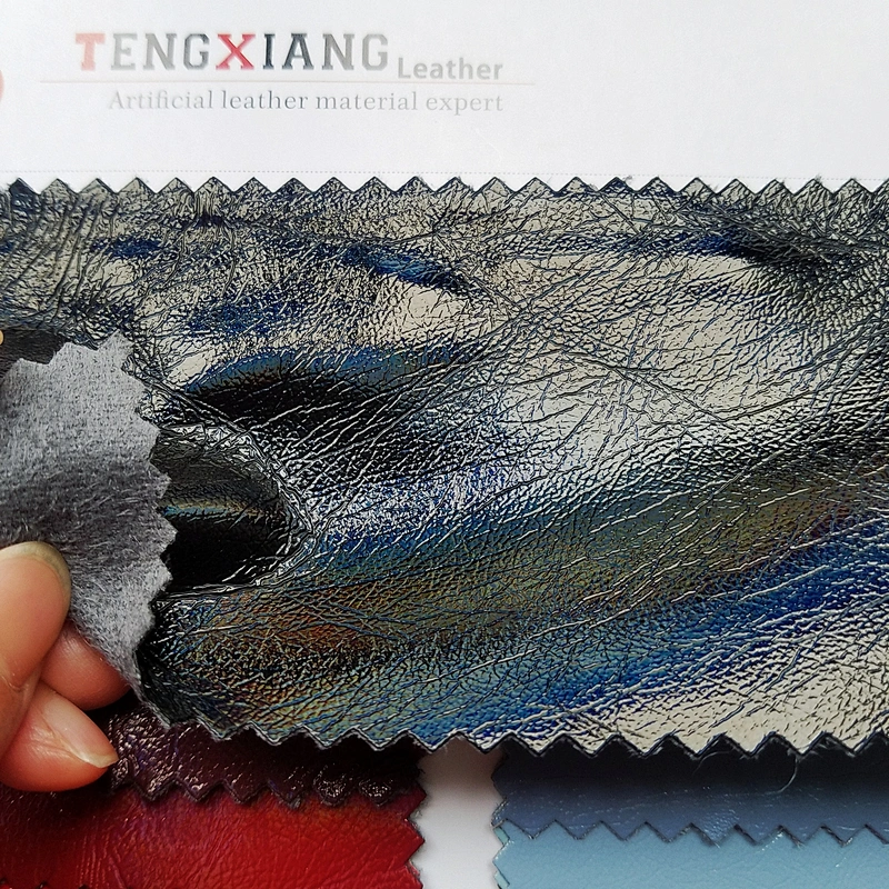 shiny legging fabric pu garment leather for clothing polyester 4 way stretch fabric for coat jacket