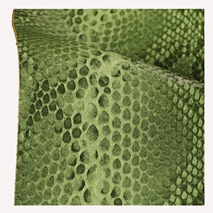 Excellent PU leather surface with animals grain design for handbag  usage