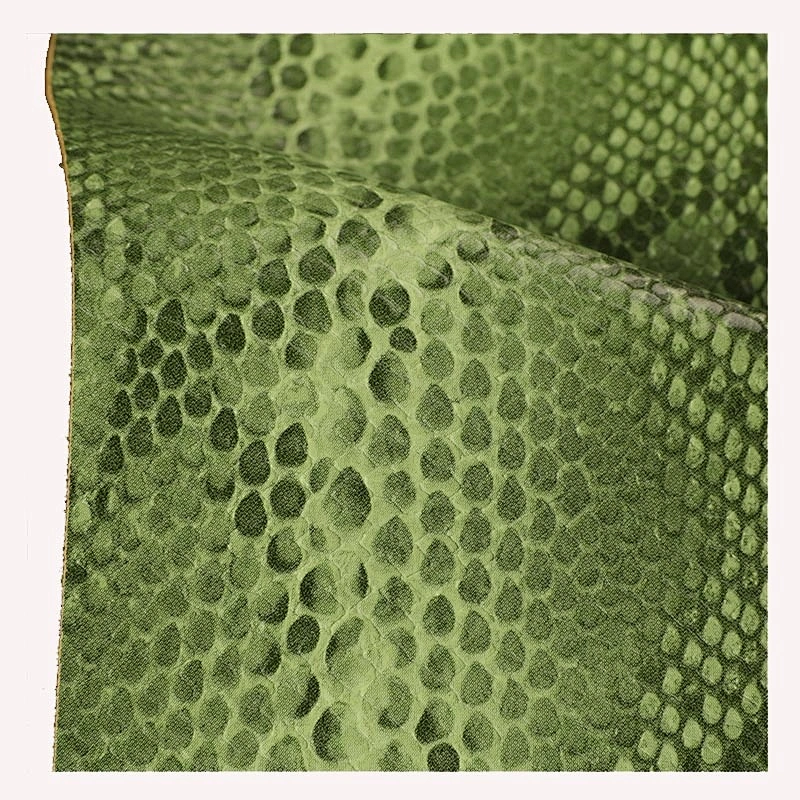 Excellent PU leather surface with animals grain design for handbag  usage