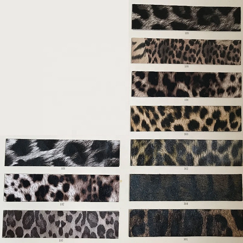 Many kinds of Good Animal grain Pu leather for handbags