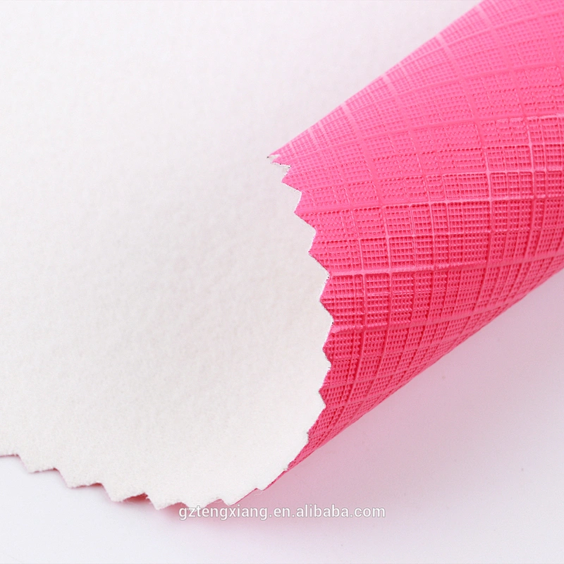 Pearl color fabric for Interior decoration fire retardant faux leather roll couro vegetal