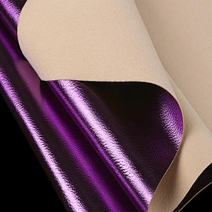 Pvc synthetic leather with shinning surface for woman bags