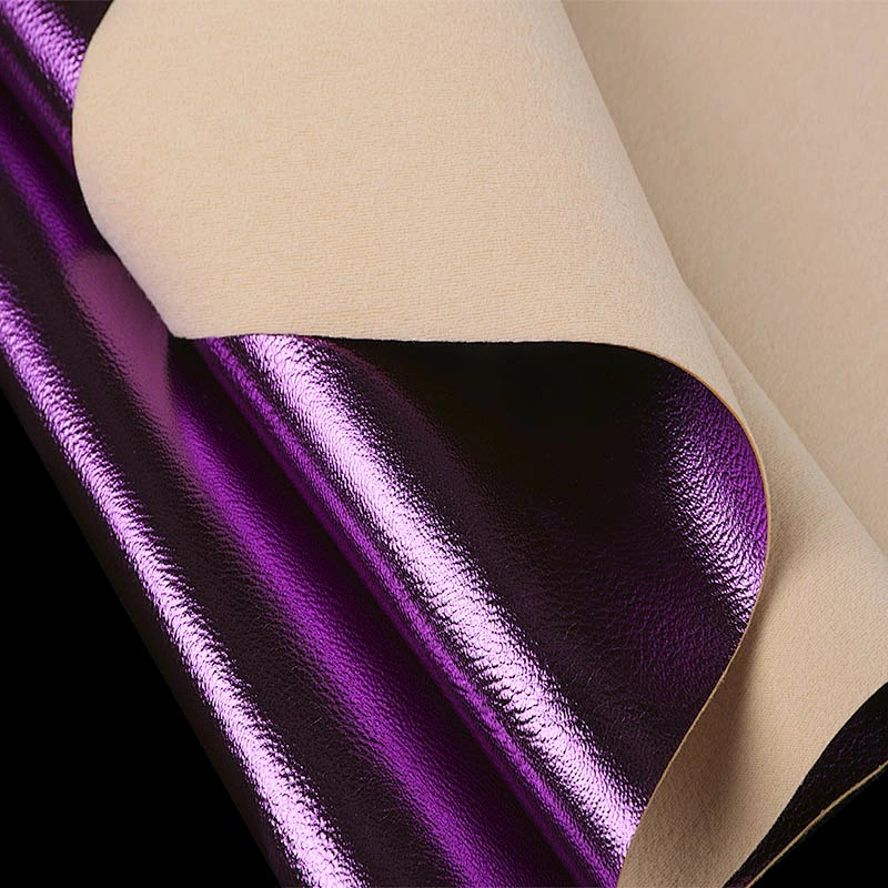 Pvc synthetic leather with shinning surface for woman bags