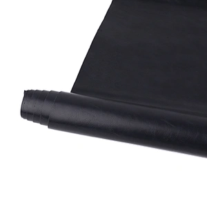 artificial leather pu polyurethane faux leather fabric for shoes upper material real skin feeling  in China