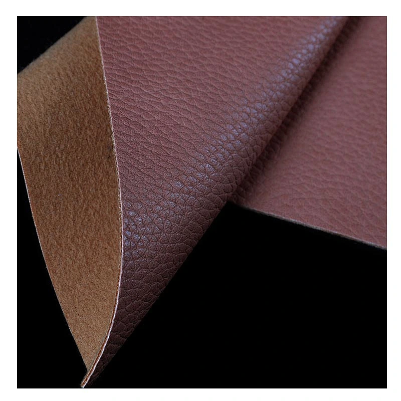 Pu leather with lychee embossed popular use for handbags