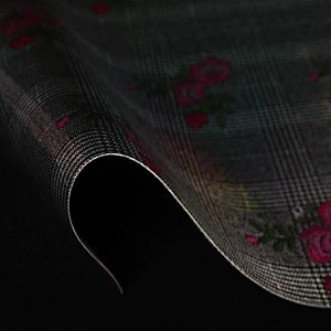 pvc synthetic leather with popular pattern for ladies handbags usage