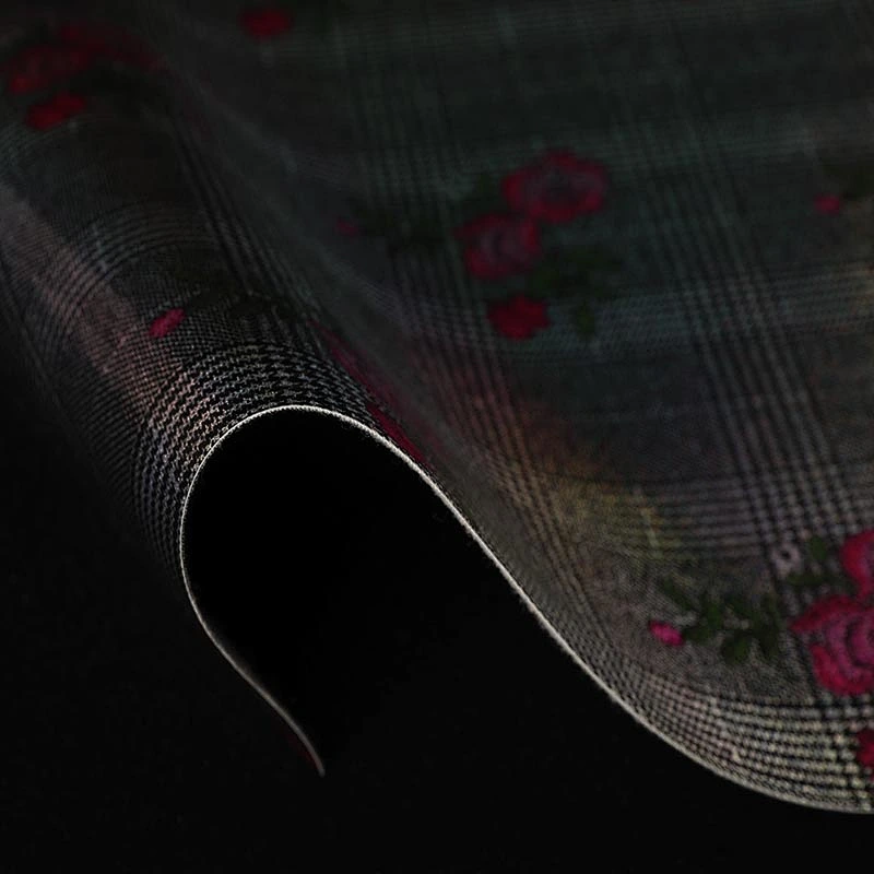 pvc synthetic leather with popular pattern for ladies handbags usage