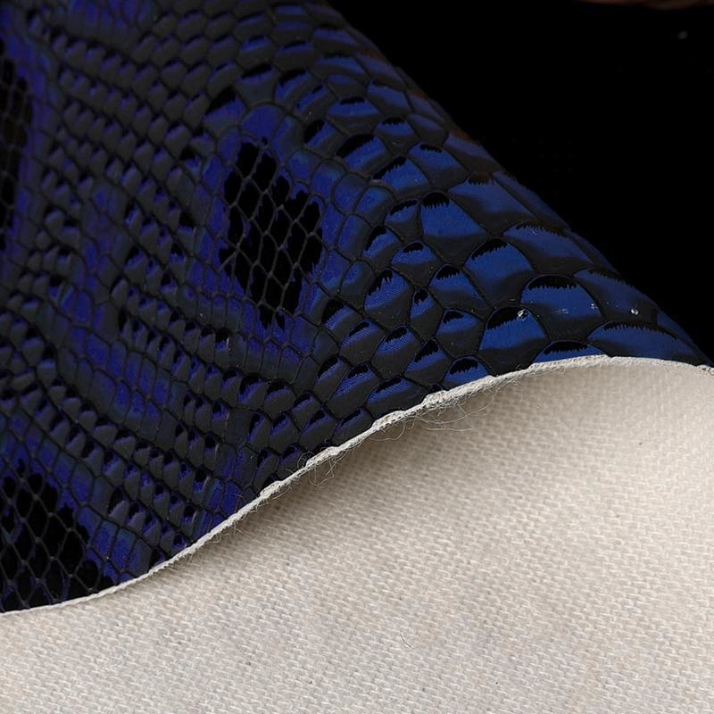 Pvc python grain leather for ladies handbags Pattern for Bags