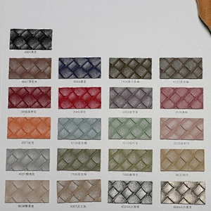 Newest design weave emboss PVC leather for ladies handbags upper usage making handbags and schoolbags