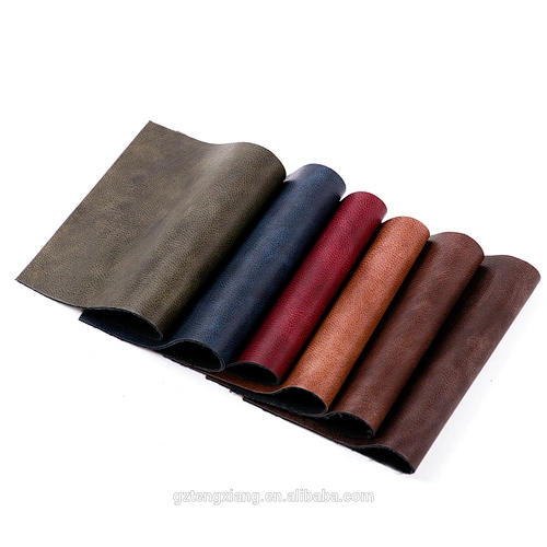 shoe upper leather Fine Texture Embossed With brush effect Chromatically Printed