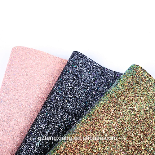 Shining Artificial materials rainbow pu leather Glittering holographic pu leather