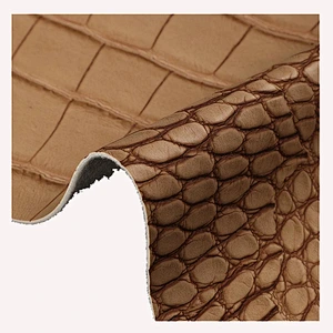 Animal skin leather upholstery for handbag leather supplier in China of pu synthetic leather
