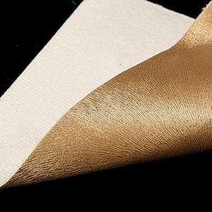 Mouse embossed PVC sofas leather material with metallic color and shining surface with colored imitation