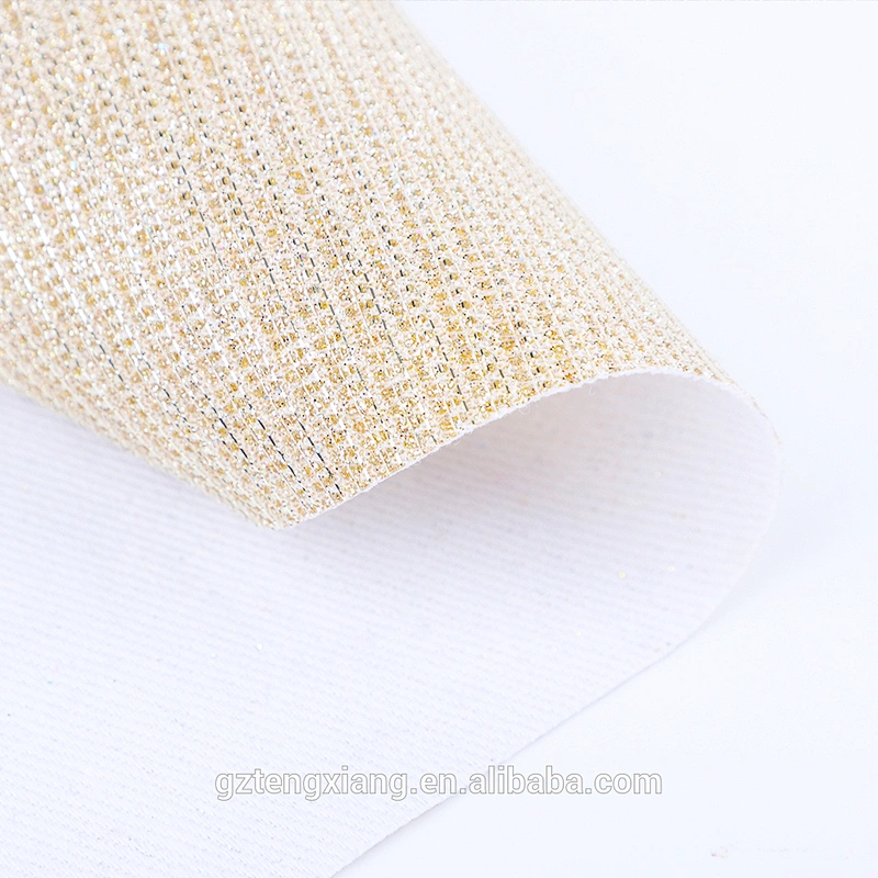 Glittering leather Shining Artificial materials for lady shoes Glitter leather